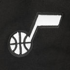 NBA UTAH JAZZ RETRO CLASSIC BIG GIRL'S RIB FLC CREWNECK (BLACK)