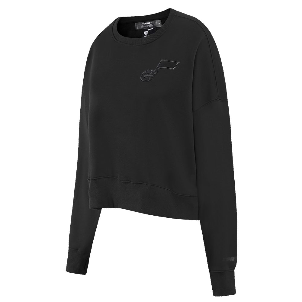 NBA UTAH JAZZ NEUTRAL FLEECE CREWNECK (BLACK)
