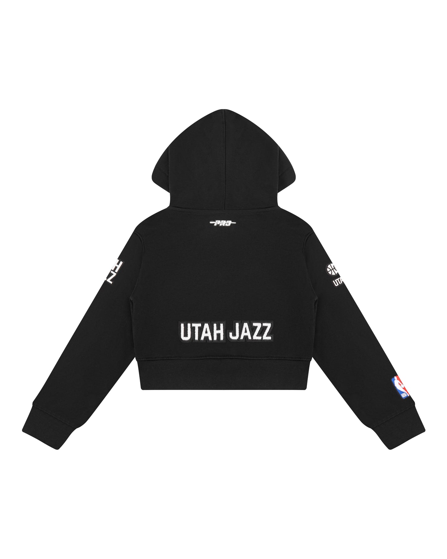 NBA UTAH JAZZ CLASSIC LITTLE GIRLS  FLEECE FULL ZIP HOODIE (BLACK)