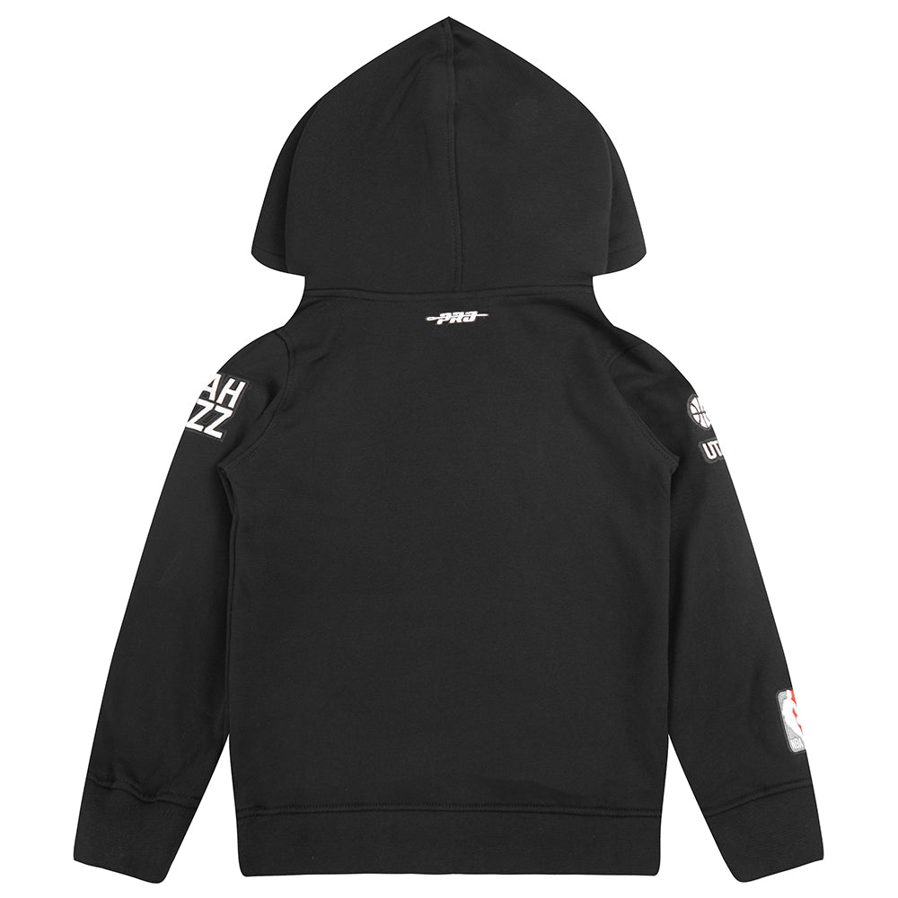 NBA UTAH JAZZ CLASSIC TODDLER BOYS FLEECE PULLOVER HOODIE (BLACK)