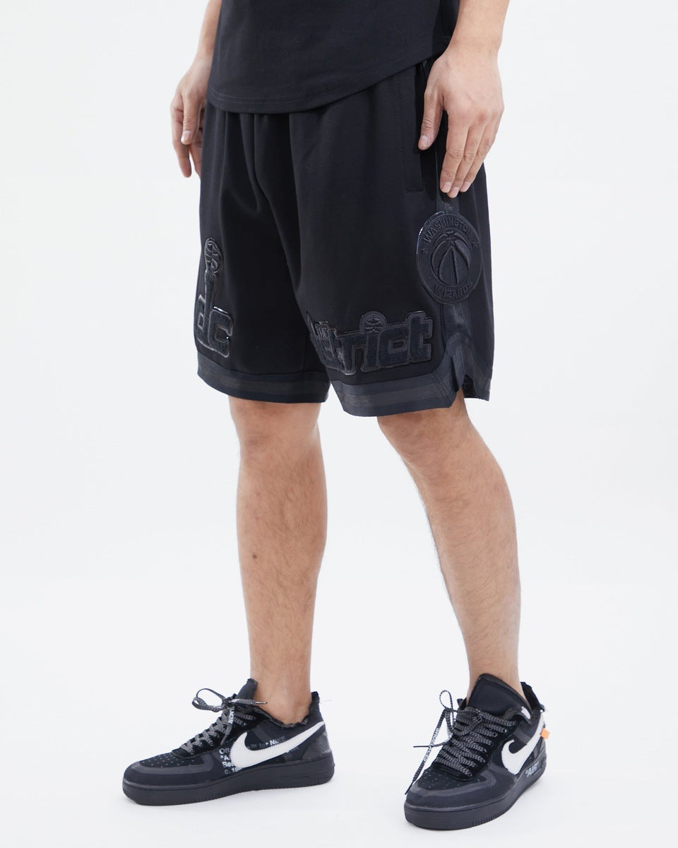 NBA WASHINGTON WIZARDS TRIPLE BLACK PRO TEAM MEN'S SHORT (BLACK)