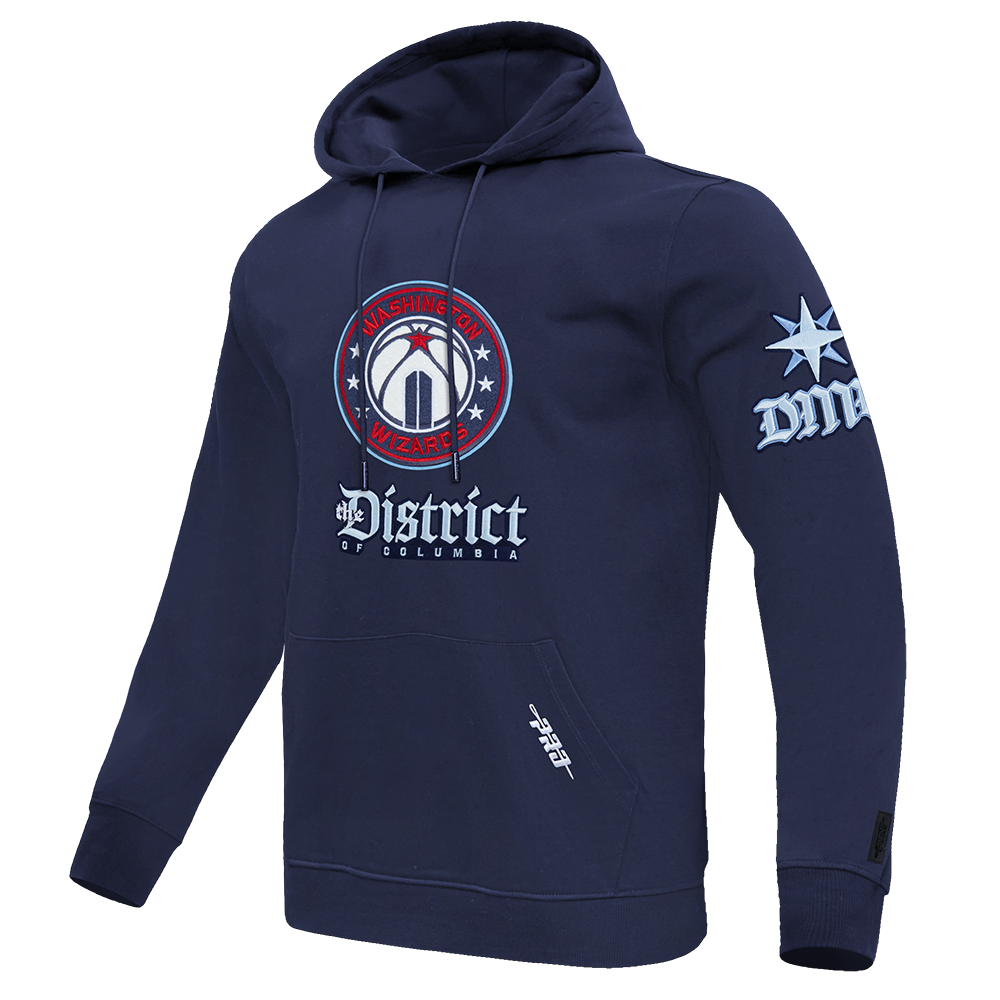 NBA WASHINGTON WIZARDS CITY EDITION 24-25 MEN'S FLEECE PULLOVER HOODIE (MIDNIGHT NAVY)