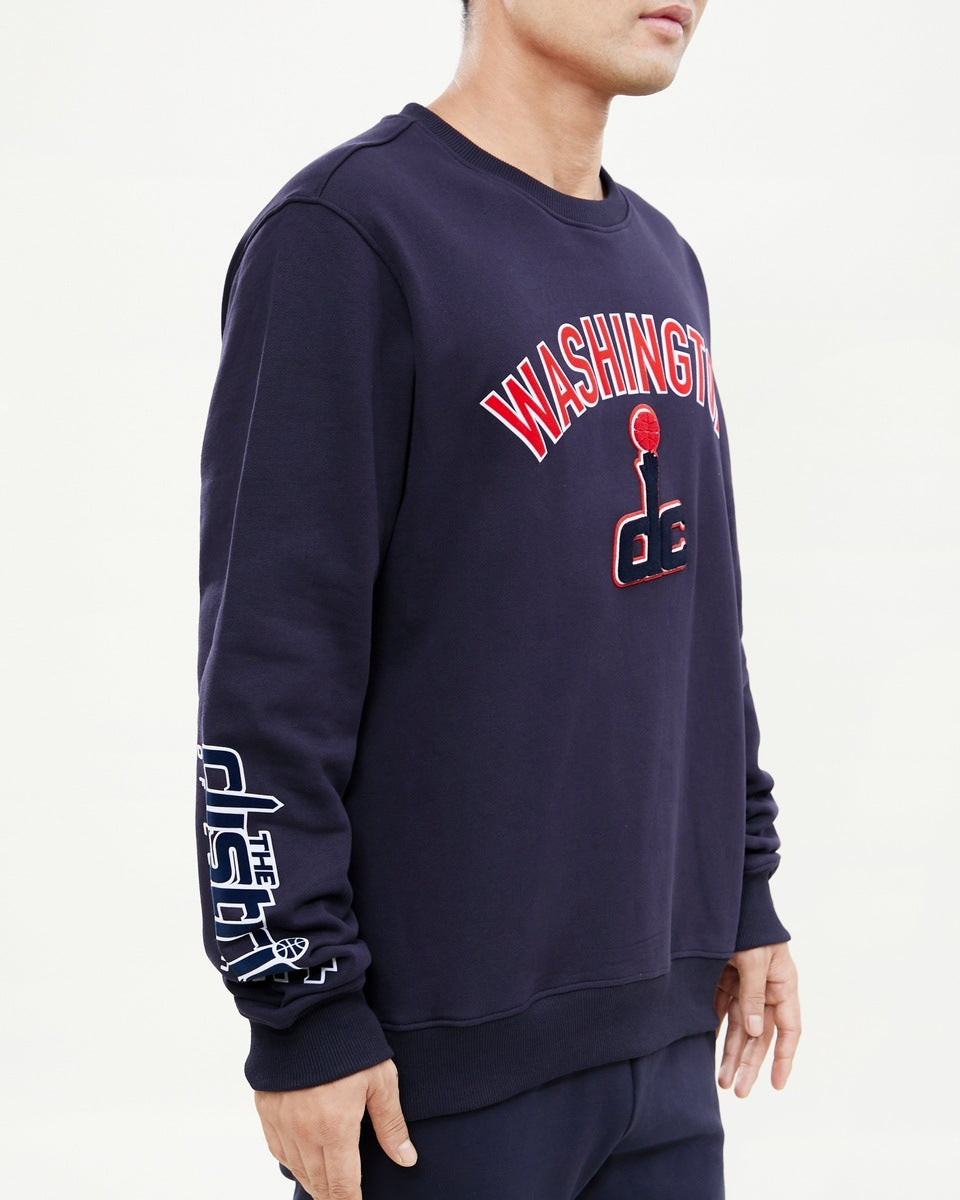 NBA WASHINGTON WIZARDS CLASSIC MEN'S CREWNECK (MIDNIGHT NAVY)