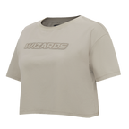 NBA WASHINGTON WIZARDS NEUTRAL SINGLE JERSEY BOXY TEE (TAUPE)