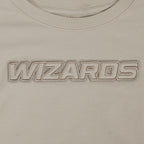 NBA WASHINGTON WIZARDS NEUTRAL SINGLE JERSEY BOXY TEE (TAUPE)