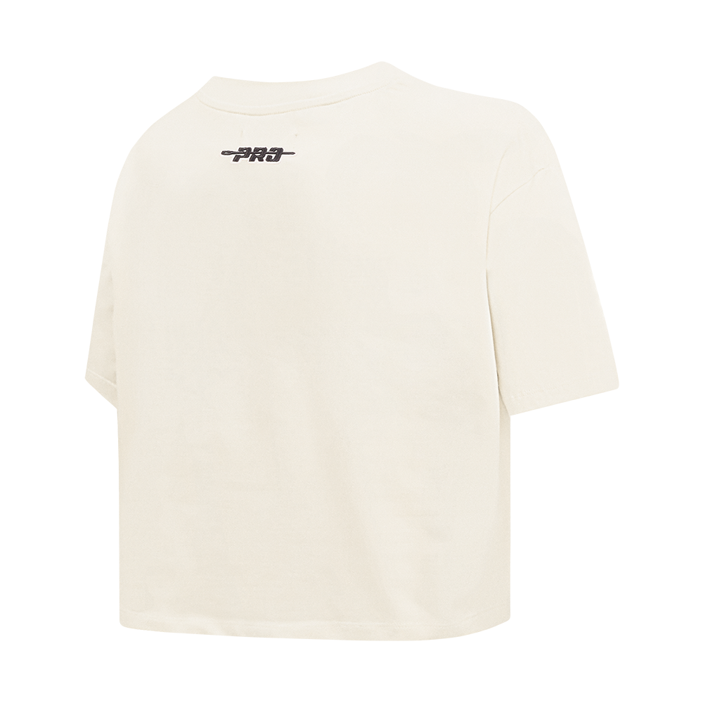 NBA WASHINGTON WIZARDS RETRO CLASSIC WOMEN'S BOXY TEE (EGGSHELL)