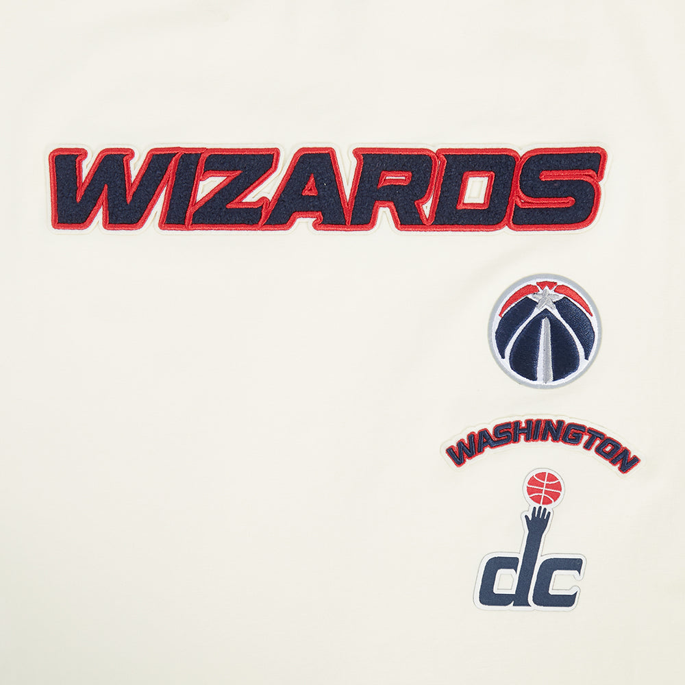 NBA WASHINGTON WIZARDS RETRO CLASSIC WOMEN'S BOXY TEE (EGGSHELL)