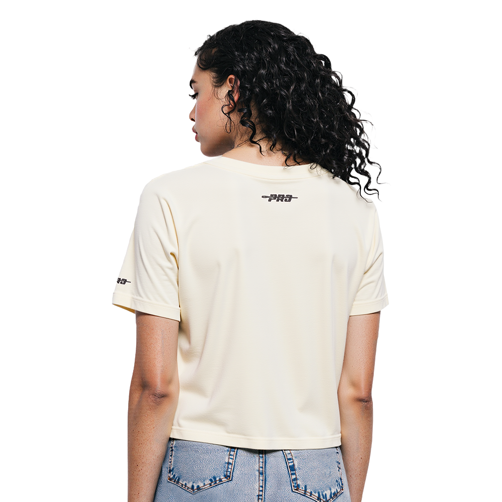 NBA WASHINGTON WIZARDS RETRO CLASSIC T-SHIRT À COUPE CARRÉE POUR FEMME (COQUILLE D'ŒUF)