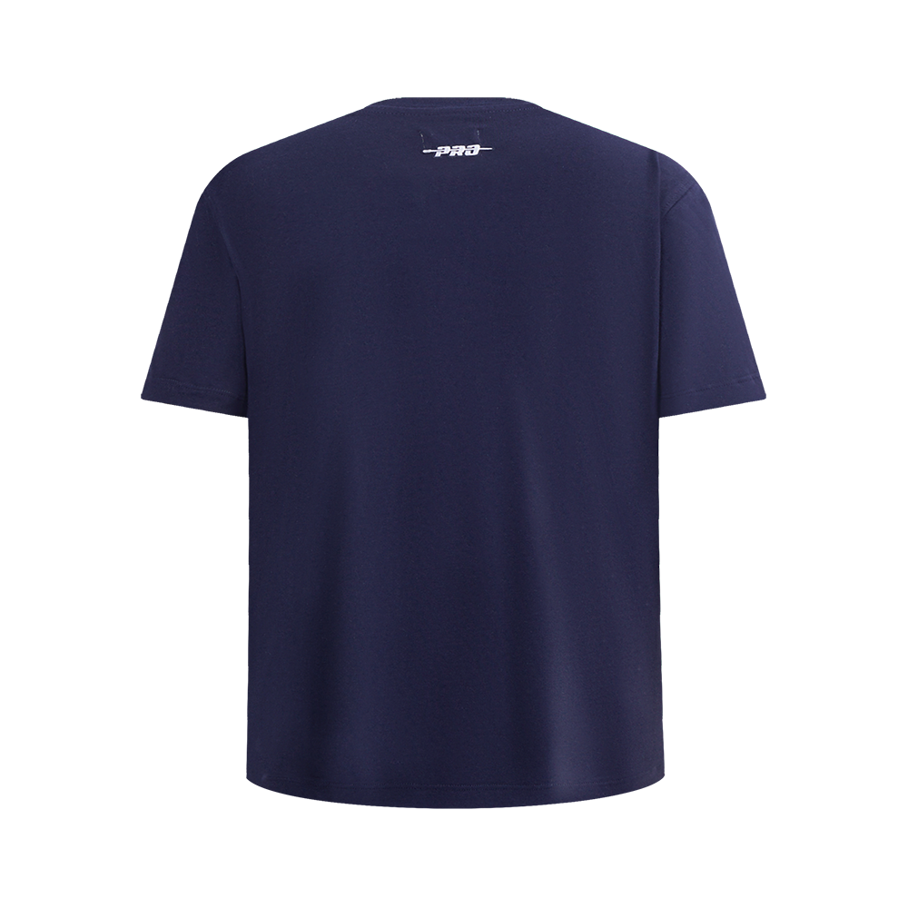 NBA WASHINGTON WIZARDS RETRO CLASSIC SINGLE JERSEY BIG BOY'S SINGLE JERSEY TAPING TEE (MIDNIGHT NAVY/RED)