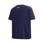 NBA WASHINGTON WIZARDS RETRO CLASSIC SINGLE JERSEY BIG BOY'S SINGLE JERSEY TAPING TEE (MIDNIGHT NAVY/RED)