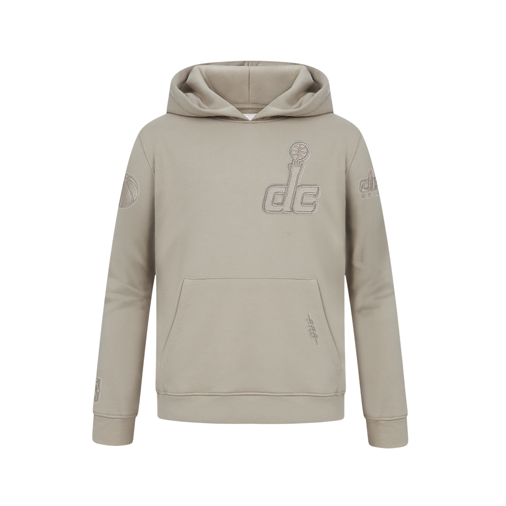 NBA WASHINGTON WIZARDS NEUTRAL BIG BOY'S FLC PO HOODIE (TAUPE)