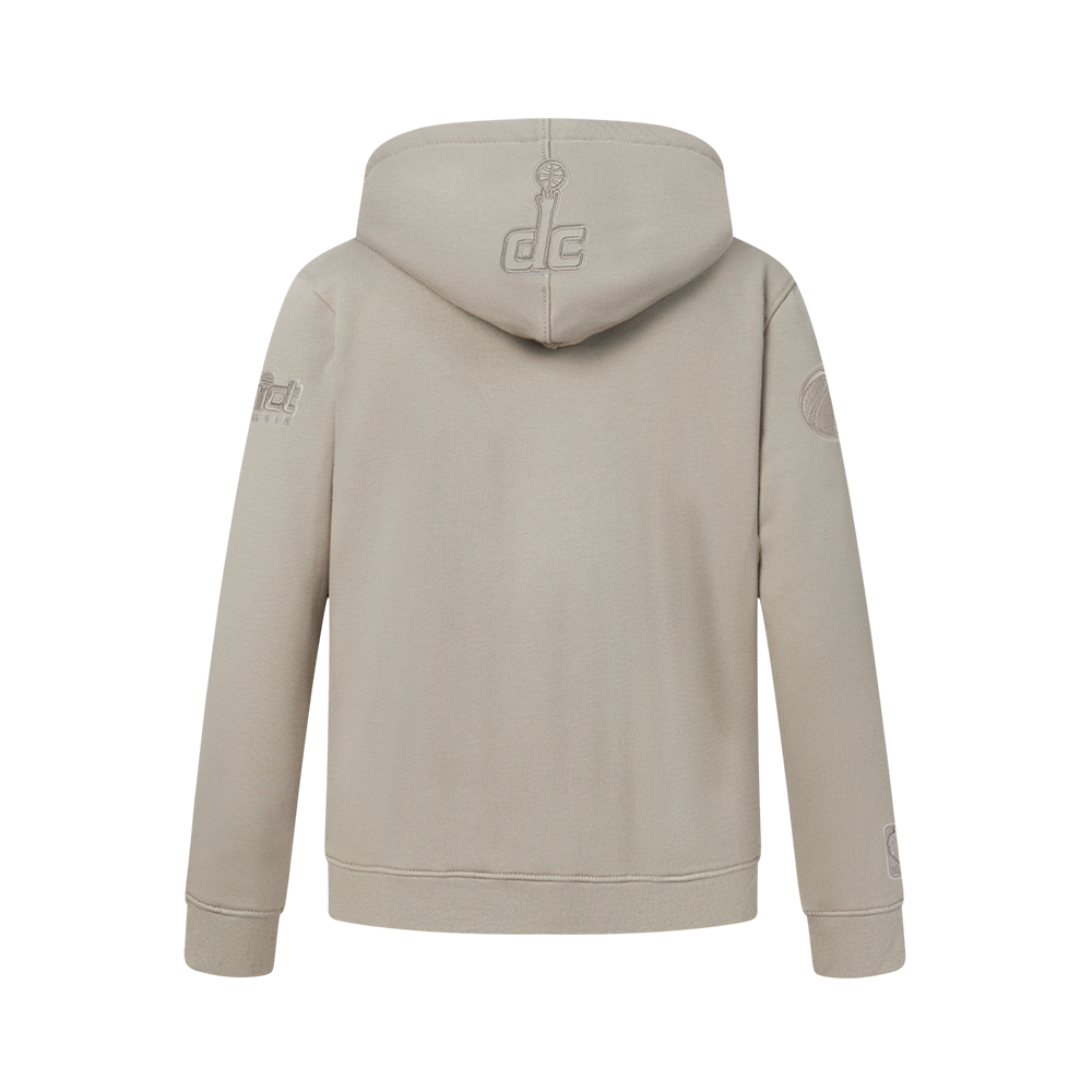 NBA WASHINGTON WIZARDS NEUTRAL BIG BOY'S FLC PO HOODIE (TAUPE)