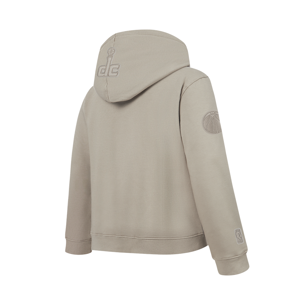 NBA WASHINGTON WIZARDS NEUTRAL BIG BOY'S FLC PO HOODIE (TAUPE)