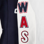 NBA WASHINGTON WIZARDS CLASSIC BIG BOY'S WOOL VARSITY JACKET (MIDNIGHT NAVY/WHITE)