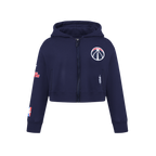 NBA WASHINGTON WIZARDS CLASSIC BIG GIRL'S FLC FZ HOODIE (MIDNIGHT NAVY)