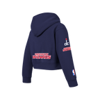 NBA WASHINGTON WIZARDS CLASSIC BIG GIRL'S FLC FZ HOODIE (MIDNIGHT NAVY)