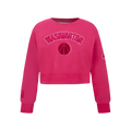 NBA WASHINGTON WIZARDS TRIPLE PINK BIG GIRL'S FLC CREWNECK (BEETROOT PURPLE)