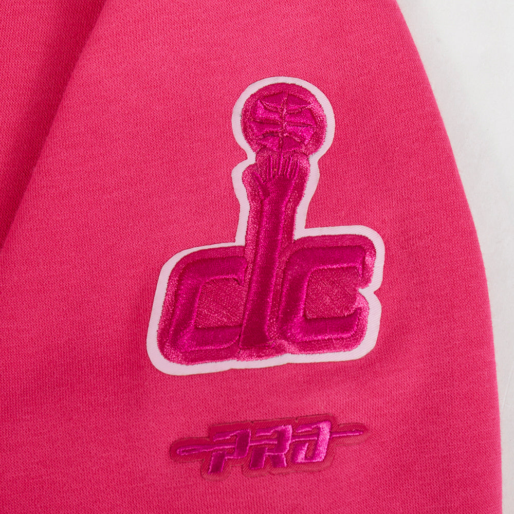 NBA WASHINGTON WIZARDS TRIPLE PINK BIG GIRL'S FLC CREWNECK (BEETROOT PURPLE)