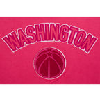 NBA WASHINGTON WIZARDS TRIPLE PINK BIG GIRL'S FLC CREWNECK (BEETROOT PURPLE)