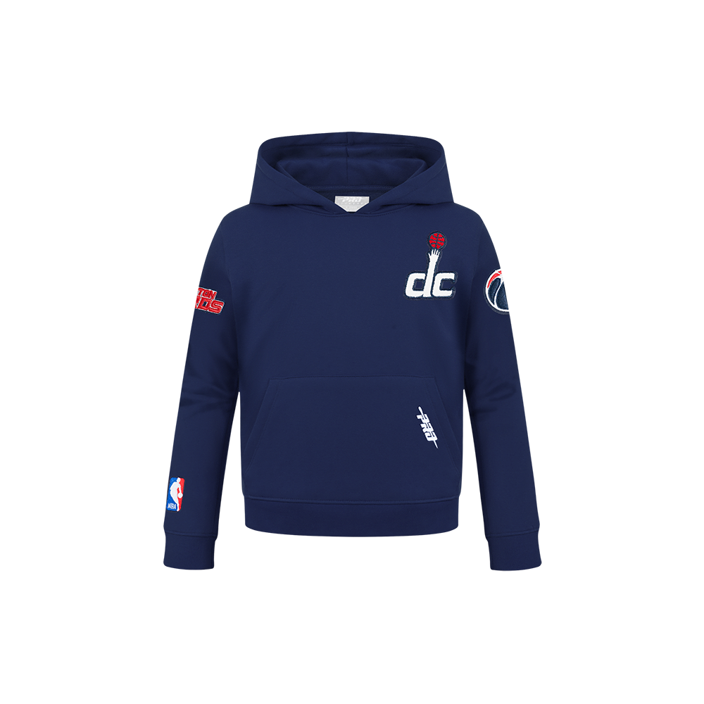 NBA WASHINGTON WIZARDS CLASSIC CHANDAIL À CAPUCHON EN MOLLETON POUR GARÇON ENFANT (MARINE MINUIT)