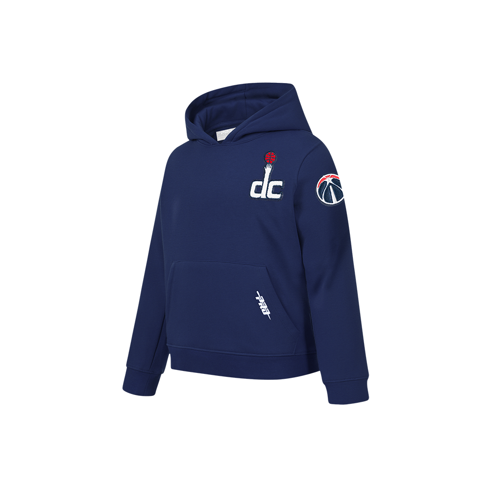 NBA WASHINGTON WIZARDS CLASSIC CHANDAIL À CAPUCHON EN MOLLETON POUR GARÇON ENFANT (MARINE MINUIT)