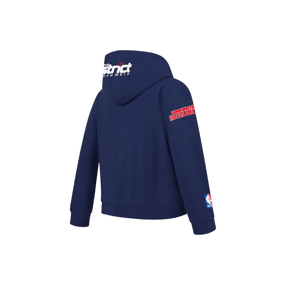NBA WASHINGTON WIZARDS CLASSIC CHANDAIL À CAPUCHON EN MOLLETON POUR GARÇON ENFANT (MARINE MINUIT)