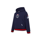 NBA WASHINGTON WIZARDS RETRO CLASSIC CHANDAIL À CAPUCHON EN MOLLETON CÔTELÉ POUR GARÇON ENFANT (MARINE MINUIT/ROUGE/MARINE MINUIT)
