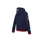 NBA WASHINGTON WIZARDS RETRO CLASSIC CHANDAIL À CAPUCHON EN MOLLETON CÔTELÉ POUR GARÇON ENFANT (MARINE MINUIT/ROUGE/MARINE MINUIT)