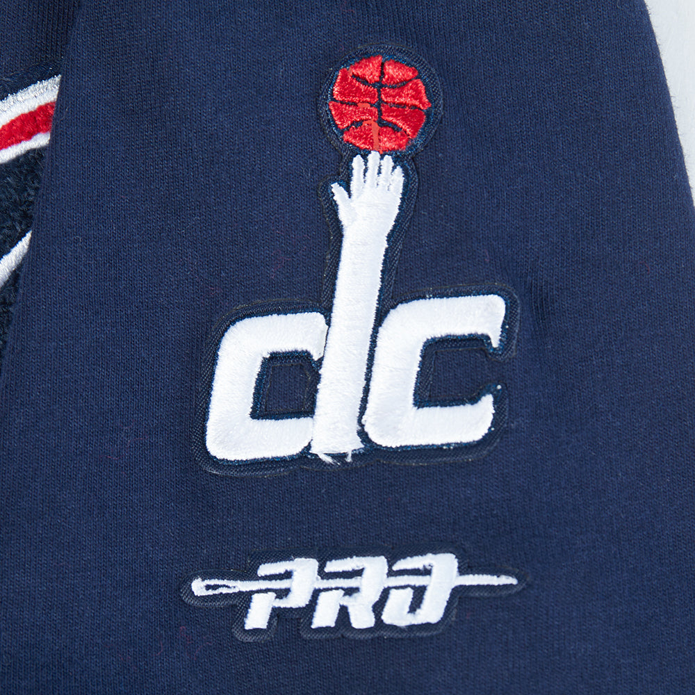 NBA WASHINGTON WIZARDS CLASSIC T-SHIRT À COUPE CARRÉE À MANCHES COURTES POUR FILLE JUNIOR (MARINE MINUIT)