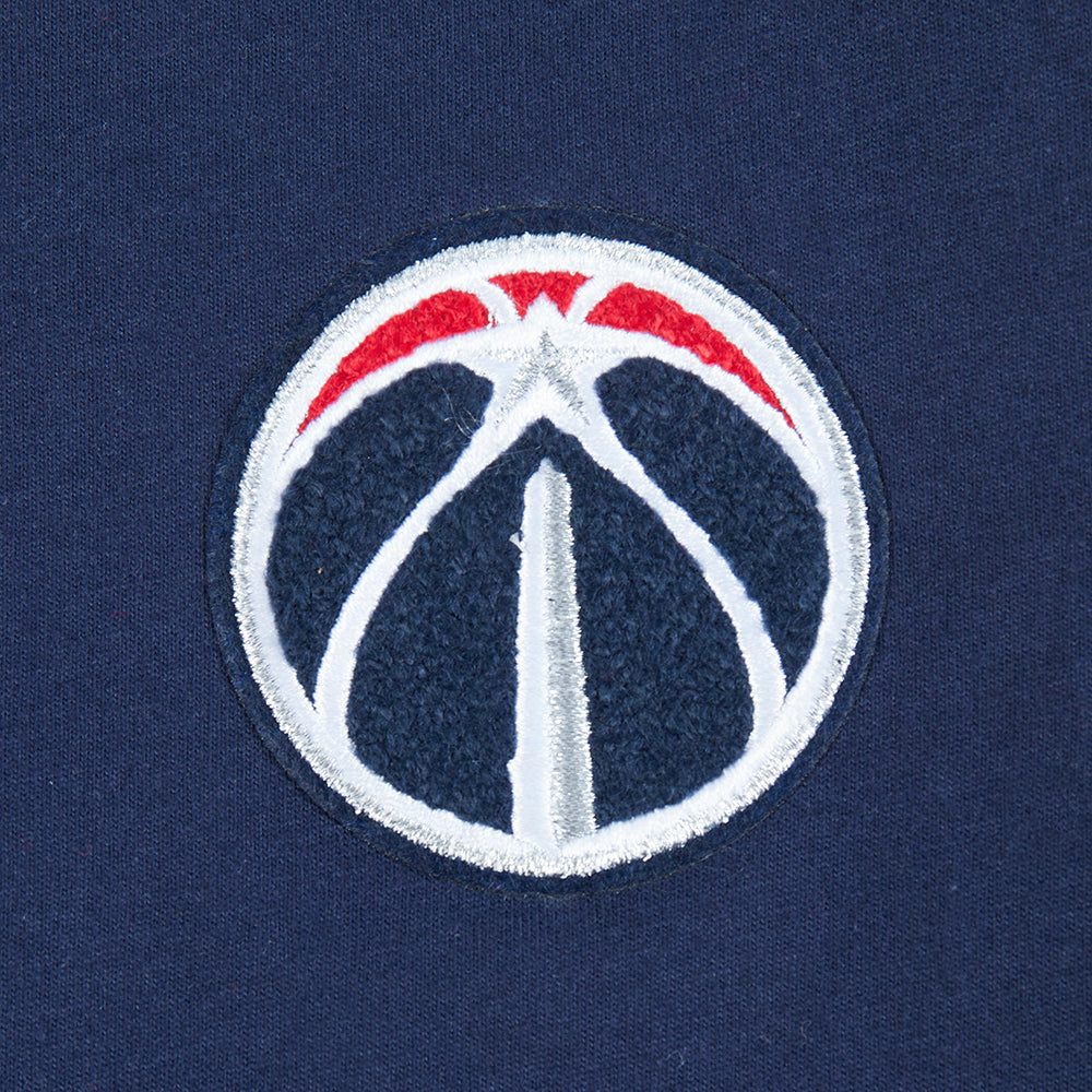 NBA WASHINGTON WIZARDS CLASSIC T-SHIRT À COUPE CARRÉE À MANCHES COURTES POUR FILLE ENFANT (MARINE MINUIT)