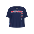 NBA WASHINGTON WIZARDS RETRO CLASSIC LITTLE GIRL'S SHORT SLEEVE BOXY TEE (MIDNIGHT NAVY)