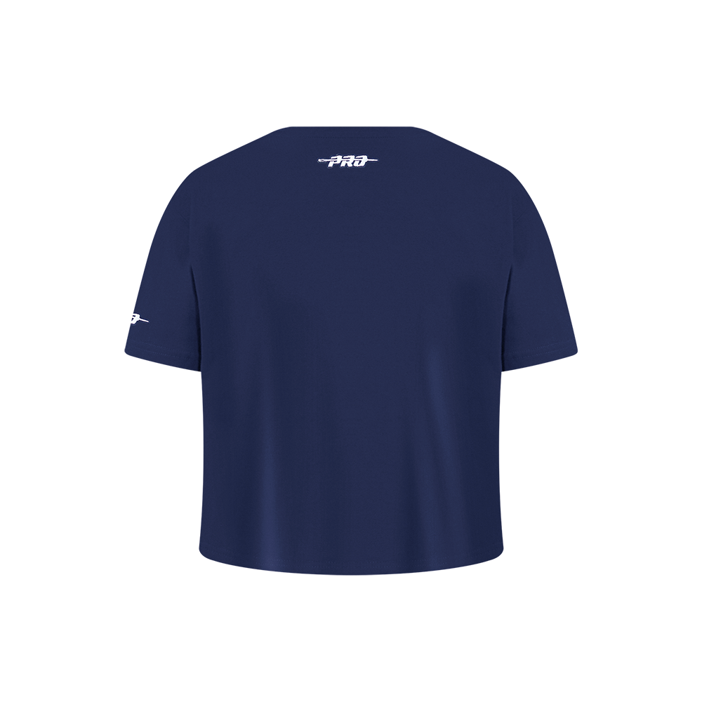 NBA WASHINGTON WIZARDS RETRO CLASSIC LITTLE GIRL'S SHORT SLEEVE BOXY TEE (MIDNIGHT NAVY)