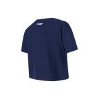NBA WASHINGTON WIZARDS RETRO CLASSIC LITTLE GIRL'S SHORT SLEEVE BOXY TEE (MIDNIGHT NAVY)