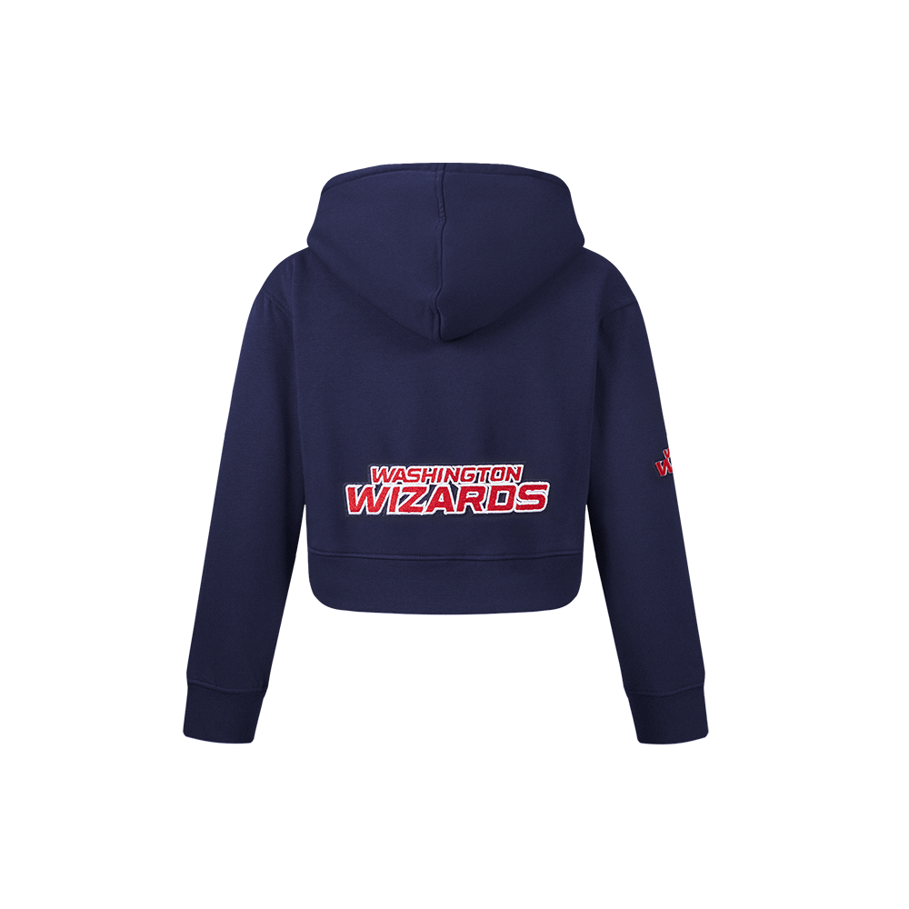 NBA WASHINGTON WIZARDS CLASSIC CHANDAIL À CAPUCHON EN MOLLETON À GLISSIÈRE POUR FILLE ENFANT (MARINE MINUIT)