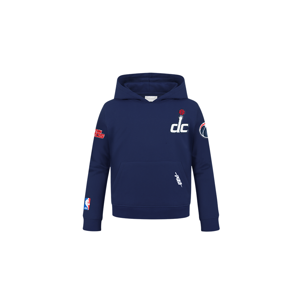 NBA WASHINGTON WIZARDS CLASSIC CHANDAIL À CAPUCHON EN MOLLETON POUR GARÇON BAMBIN (MARINE MINUIT)