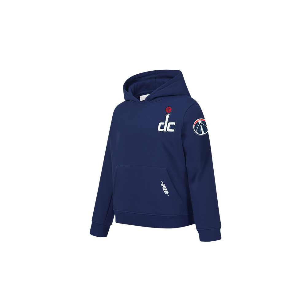 NBA WASHINGTON WIZARDS CLASSIC CHANDAIL À CAPUCHON EN MOLLETON POUR GARÇON BAMBIN (MARINE MINUIT)