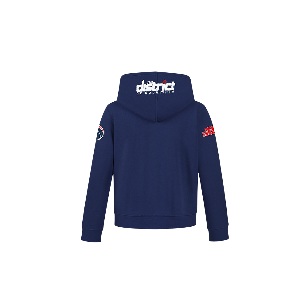 NBA WASHINGTON WIZARDS CLASSIC TODDLER BOY'S FLEECE PULLOVER HOODIE (MIDNIGHT NAVY)