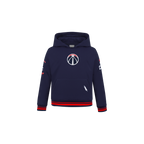 NBA WASHINGTON WIZARDS RETRO CLASSIC CHANDAIL À CAPUCHON EN MOLLETON CÔTELÉ POUR GARÇON BAMBIN (MARINE MINUIT/ROUGE/MARINE MINUIT)