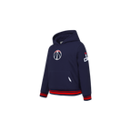 NBA WASHINGTON WIZARDS RETRO CLASSIC CHANDAIL À CAPUCHON EN MOLLETON CÔTELÉ POUR GARÇON BAMBIN (MARINE MINUIT/ROUGE/MARINE MINUIT)