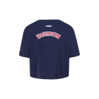 NBA WASHINGTON WIZARDS CLASSIC T-SHIRT À COUPE CARRÉE À MANCHES COURTES POUR FILLE BAMBIN (MARINE MINUIT)