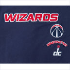 NBA WASHINGTON WIZARDS RETRO CLASSIC T-SHIRT À COUPE CARRÉE À MANCHES COURTES POUR FILLE BAMBIN (MARINE MINUIT)