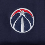 NBA WASHINGTON WIZARDS RETRO CLASSIC CHANDAIL À COL ROND EN MOLLETON CÔTELÉ POUR FILLE BAMBIN (MARINE MINUIT/ROUGE/MARINE MINUIT)