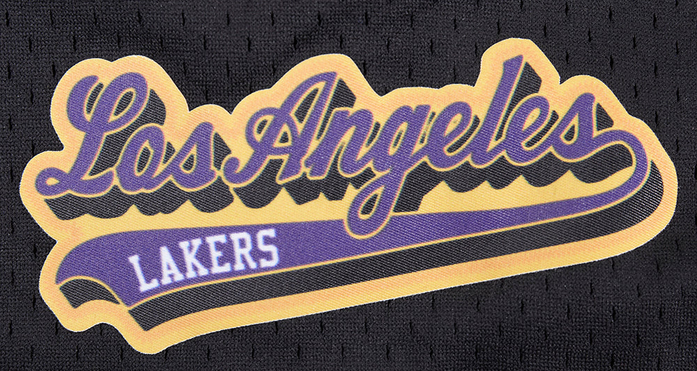 NBA LOS ANGELES LAKERS SCRIPT TAIL SHORT EN FILET POUR FEMME (NOIR)