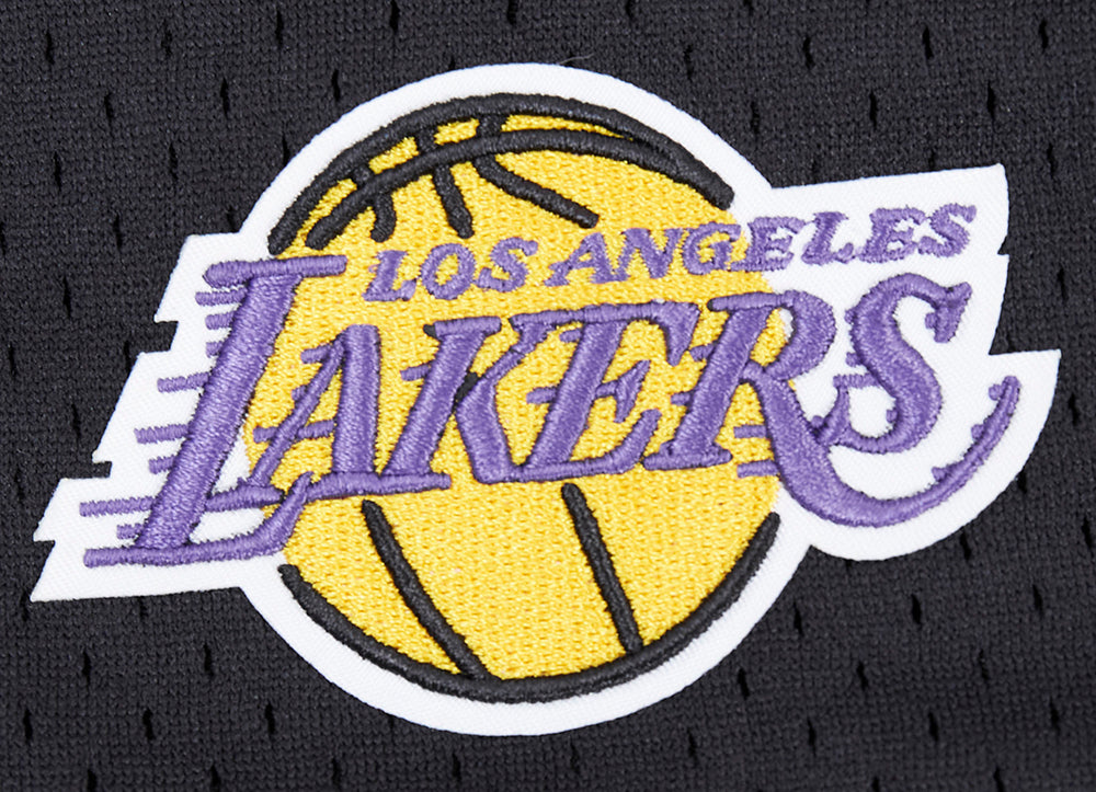 NBA LOS ANGELES LAKERS SCRIPT TAIL SHORT EN FILET POUR FEMME (NOIR)