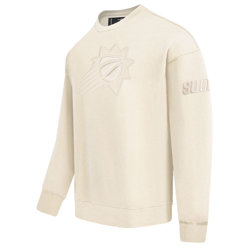 NBA PHOENIX SUNS NEUTRAL DROP SHOULDER FLEECE CREWNECK (EGGSHELL)