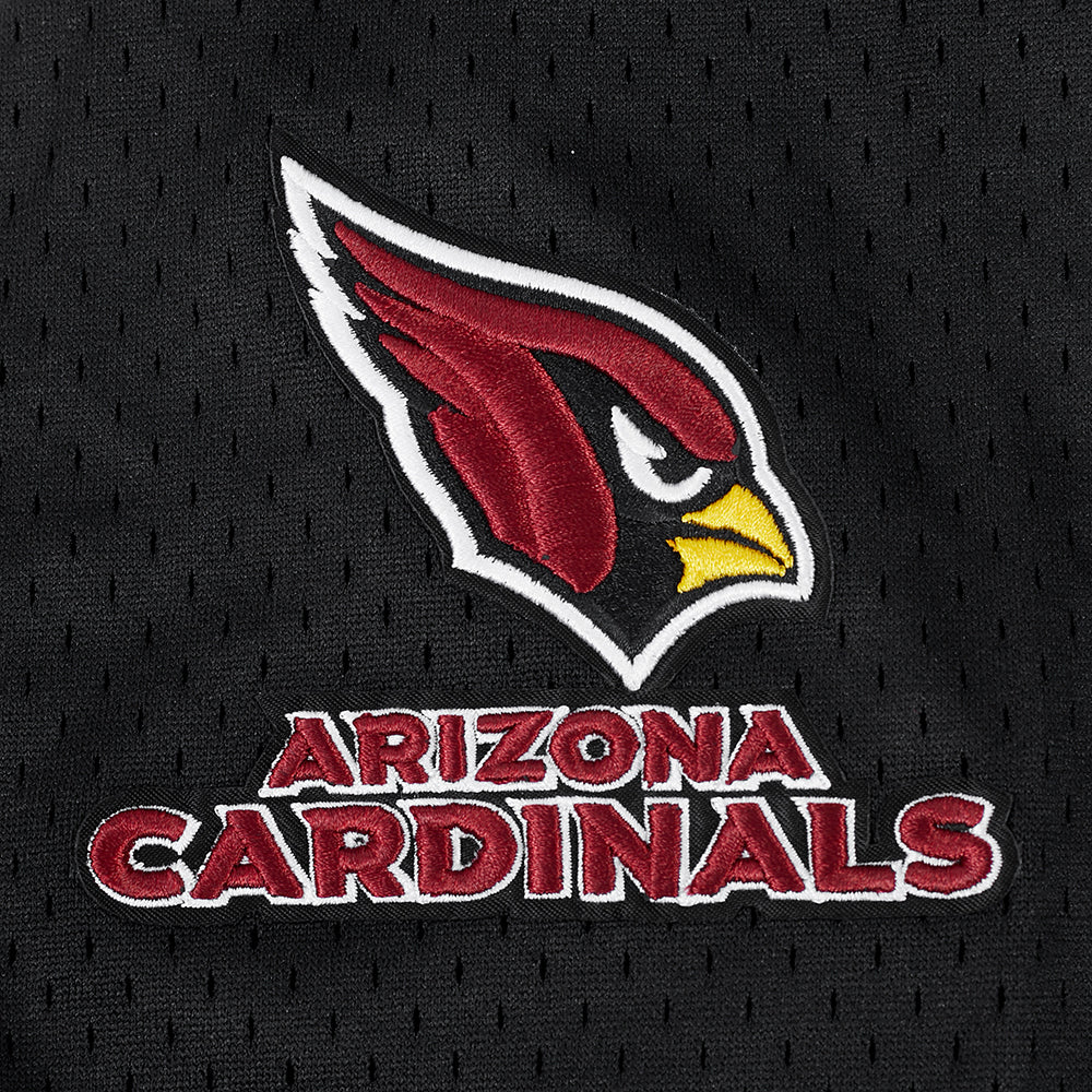 NFL ARIZONA CARDINALS CLASSIC MESH BUTTON DOWN SHIRT (BLACK)