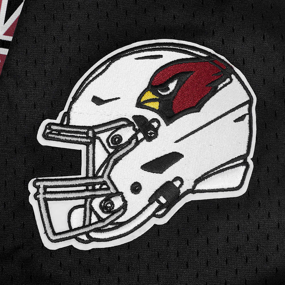 NFL ARIZONA CARDINALS CLASSIC MESH BUTTON DOWN SHIRT (BLACK)