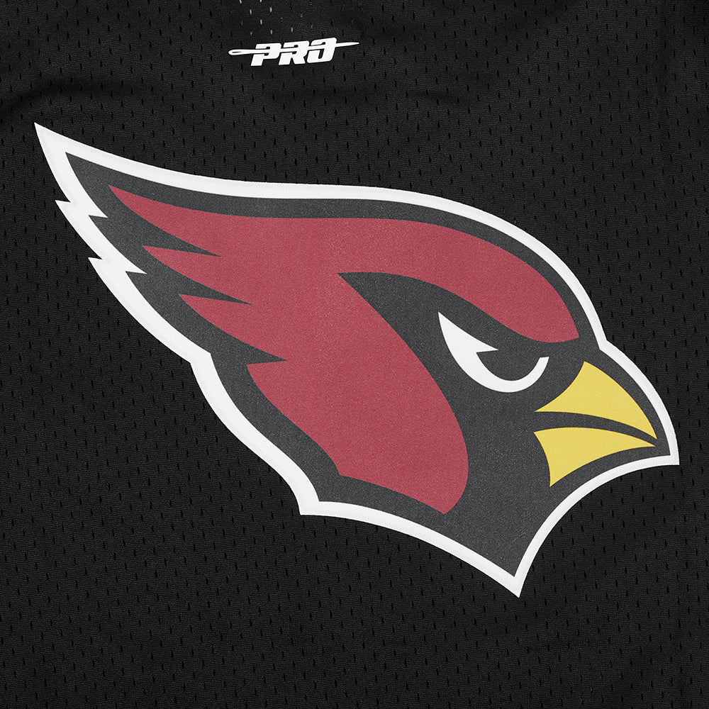 NFL ARIZONA CARDINALS CLASSIC MESH BUTTON DOWN SHIRT (BLACK)