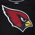 NFL ARIZONA CARDINALS SCRIPT TAIL CHEMISE BOUTONNÉE EN FILET POUR HOMME (NOIR)