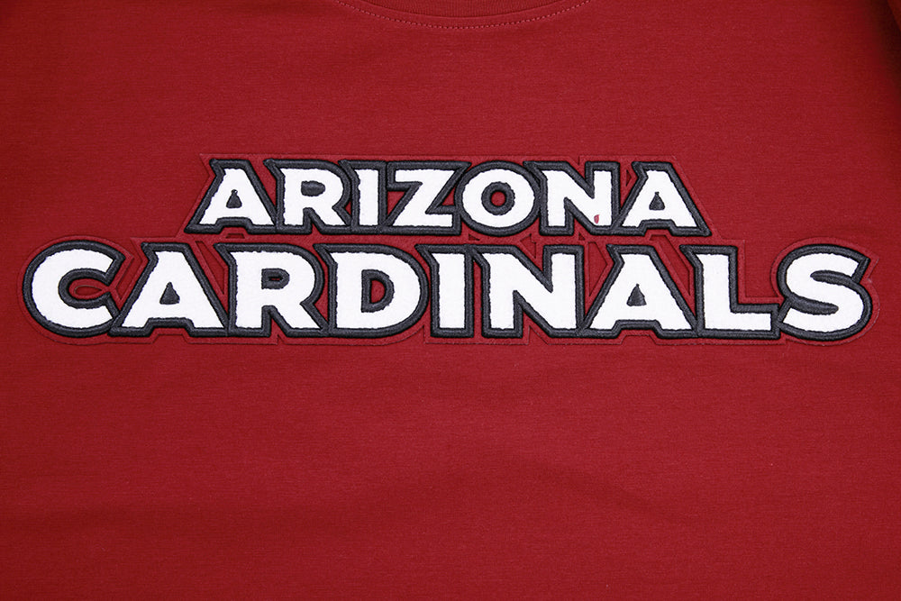 NFL ARIZONA CARDINALS CLASSIC CHENILLE T-SHIRT À MANCHES COURTES POUR HOMME (ROUGE CARDINAL)